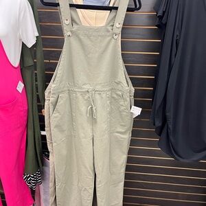 Olive Green Overalls